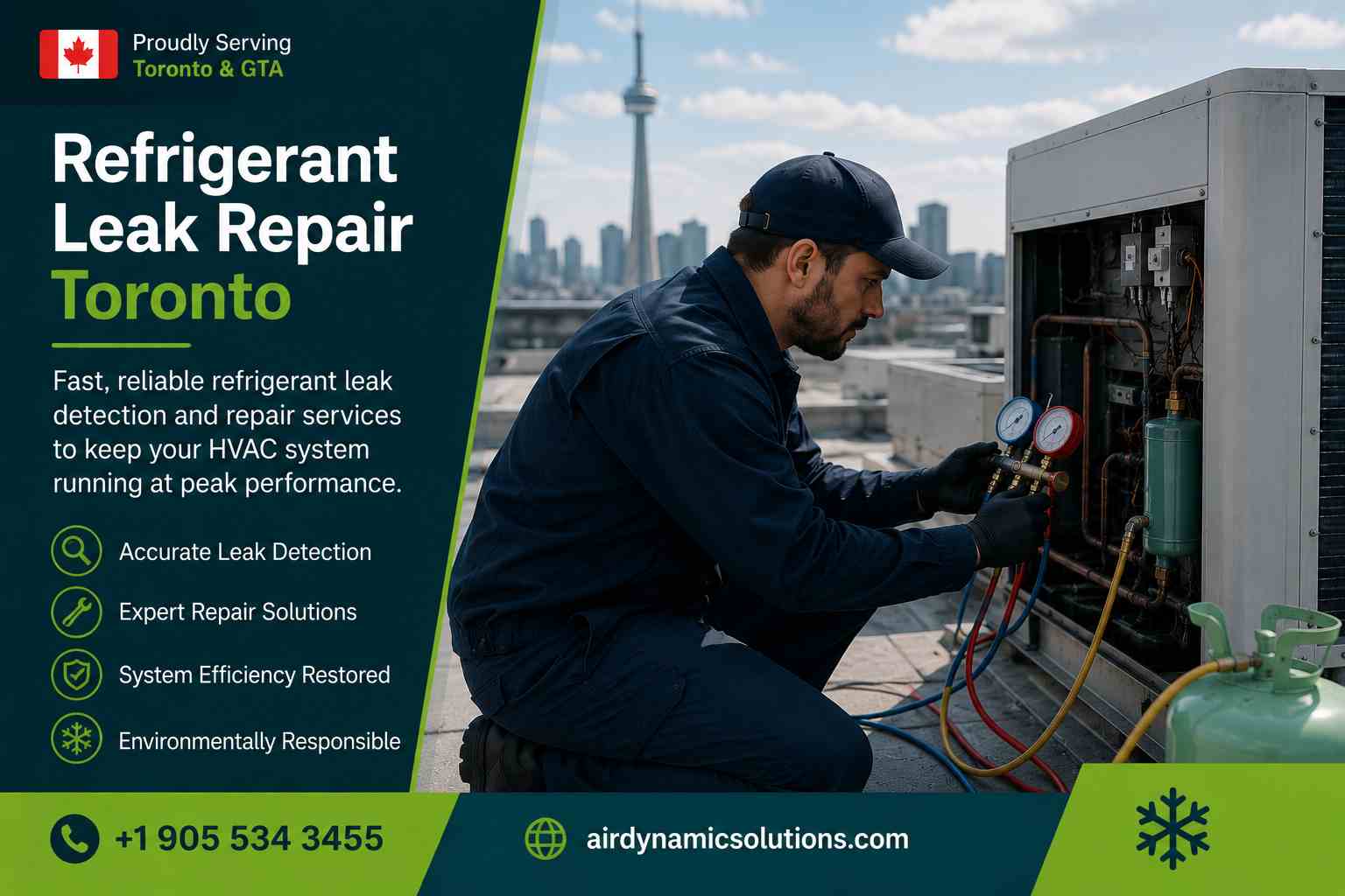 refrigerant leak repair toronto on