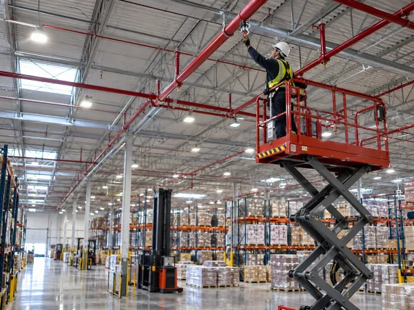 Fire suppression system design and hazard analysis for commercial facilities
