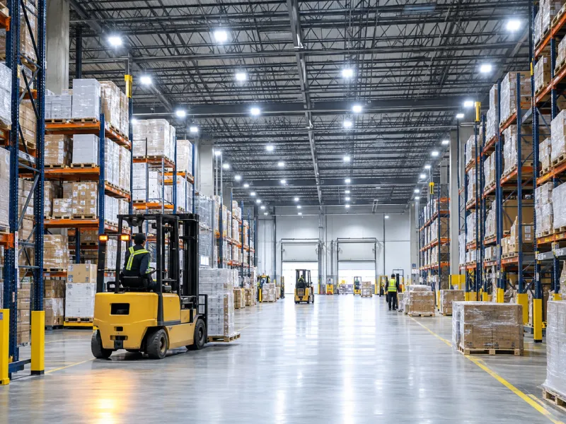 Emergency commercial lighting repair technician
